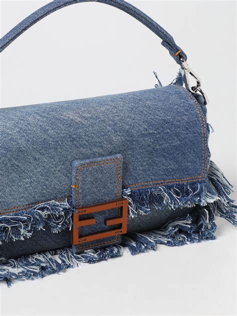 fendi denim baguette sale.